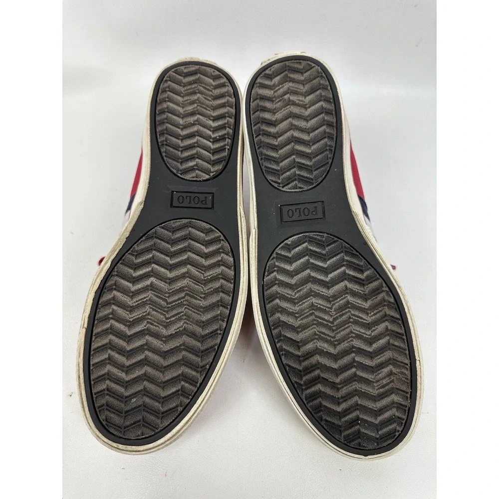 Polo Ralph Lauren Halford Shoes Sneaker Red Men Size 8.5 D